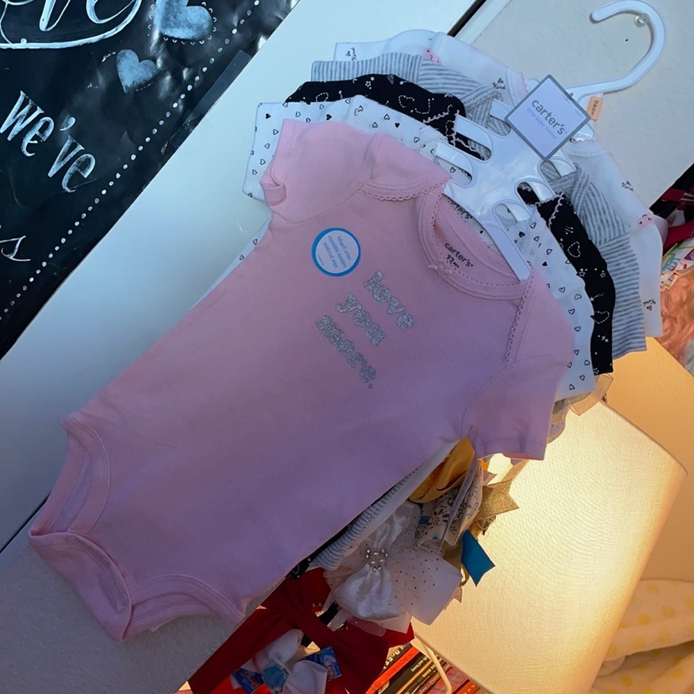 Carter’s Baby Girl 5-Piece Heart Original Bodysuits